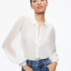 Alice + Olivia ROANNE BUTTON DOWN